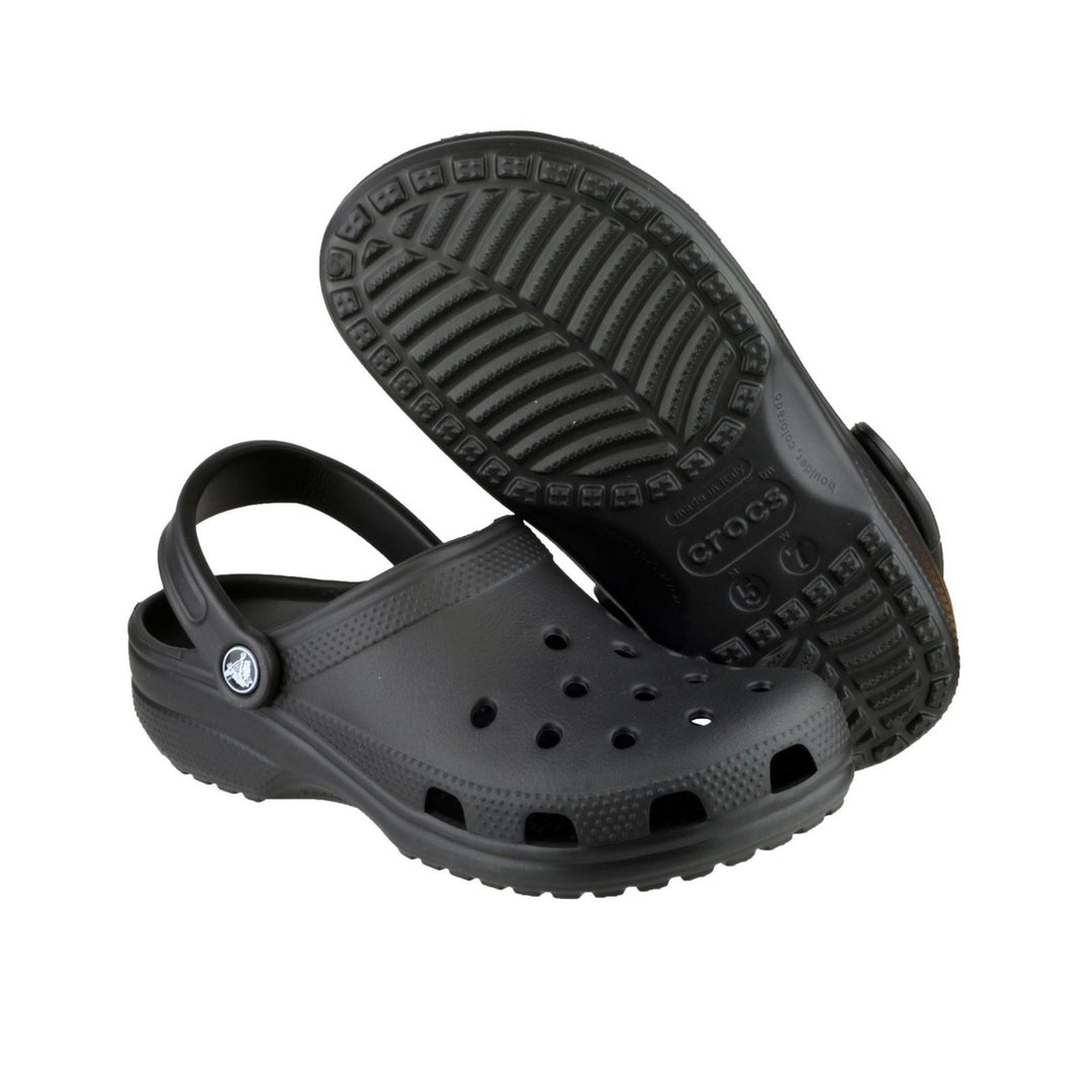 Women's Crocs 10001 Classic Clog Sandal in Black - Image 5