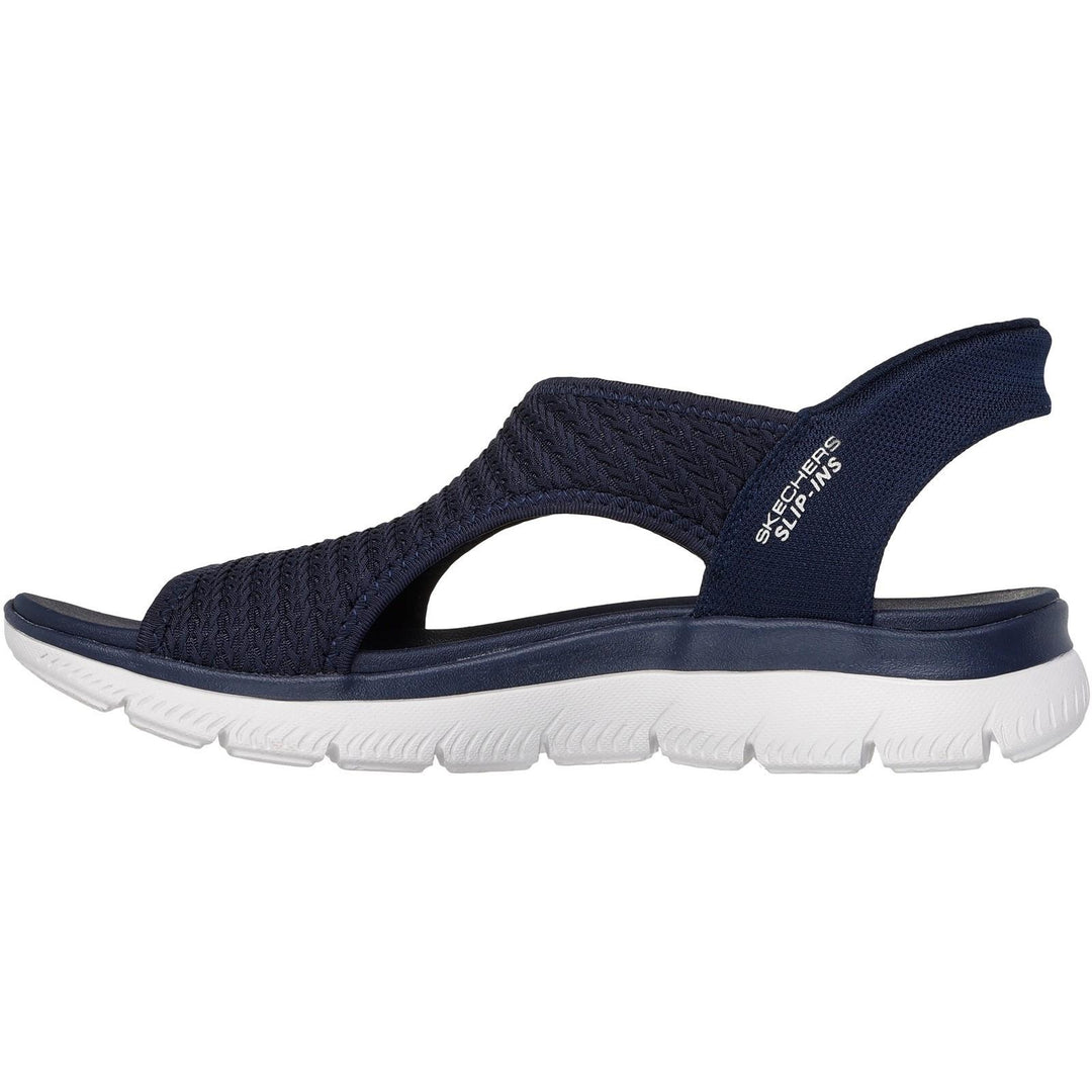 Women's Wide Fit Skechers 119519 Slip-ins Summits Sweetly Evolved Sandals in Black - Image 9