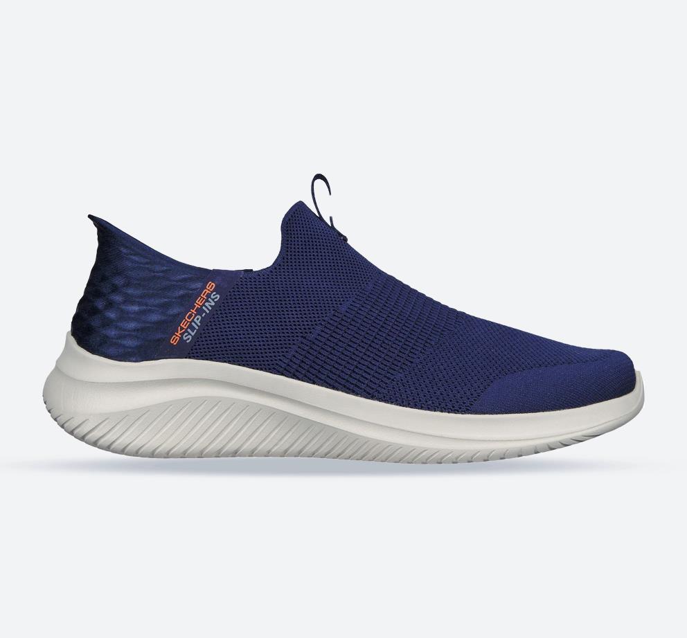 Men's Wide Fit Skechers 232450W Slip-ins Ultra Flex 3.0 Smooth Step Trainers - Navy in Navy - Image 1