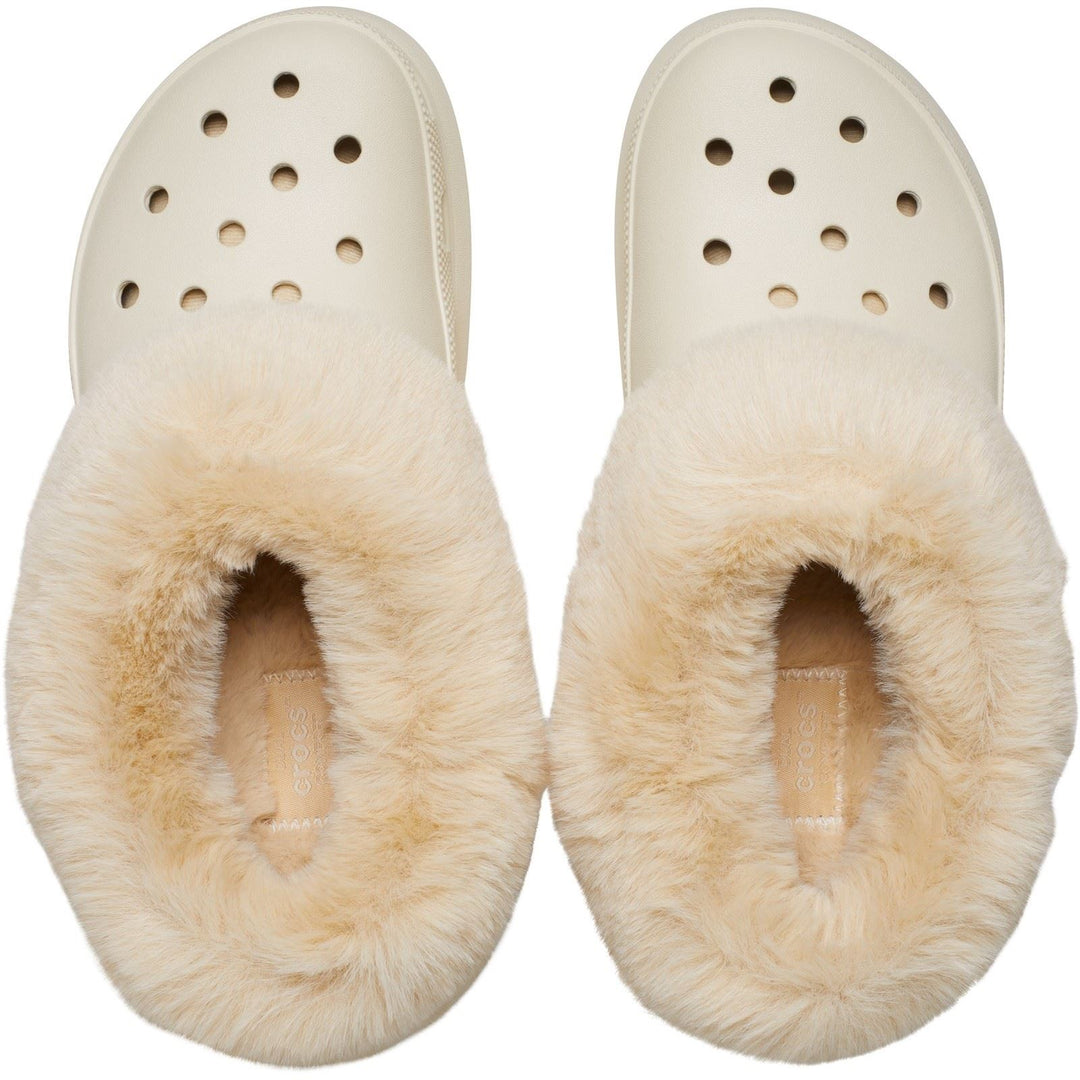 Women's Crocs 208446 Furever Crush Clog in Bone - Image 5