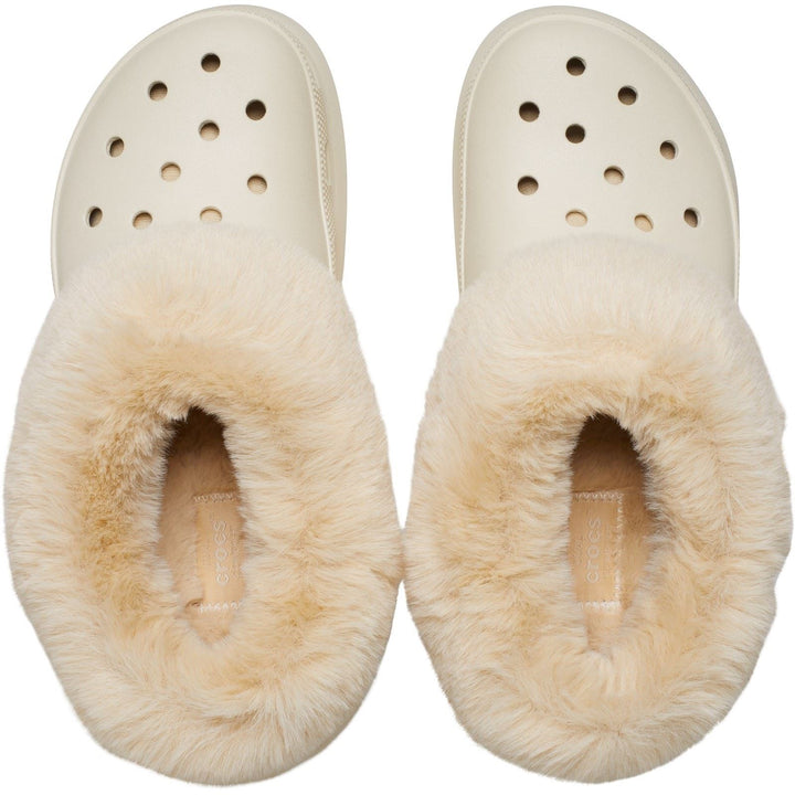 Women's Crocs 208446 Furever Crush Clog in Bone - Image 1