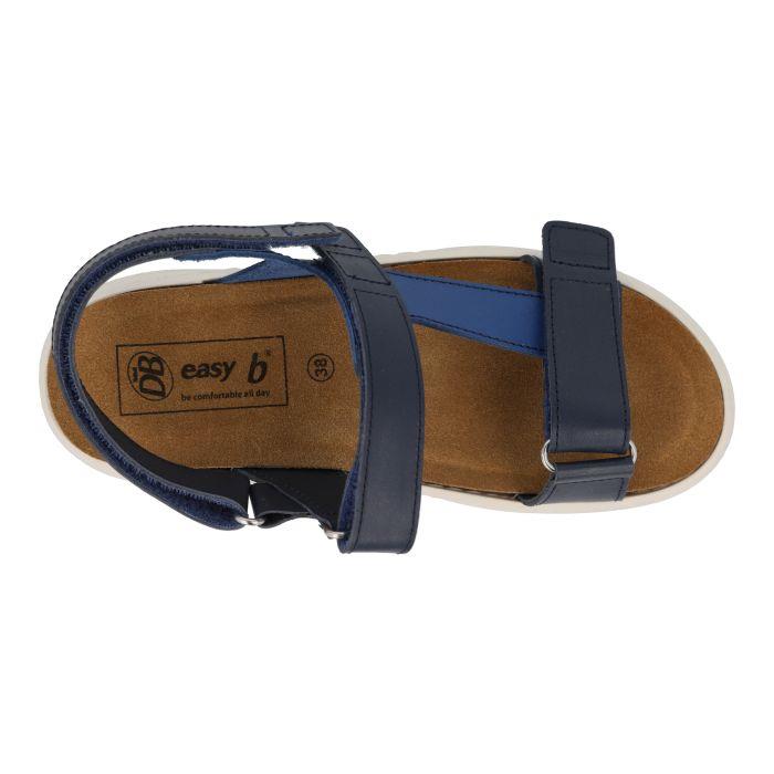 Women's Wide Fit DB Kittiwake Sandals in Two Tone Navy - Image 5