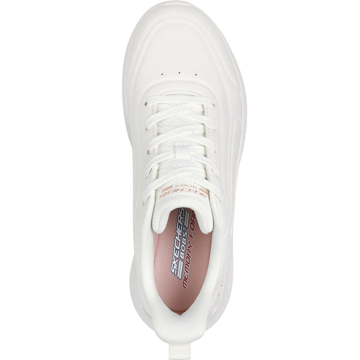 Women's Wide Fit Skechers 117485 Bobs Sport Squad Waves Just Wading Trainers in Blush - Image 1