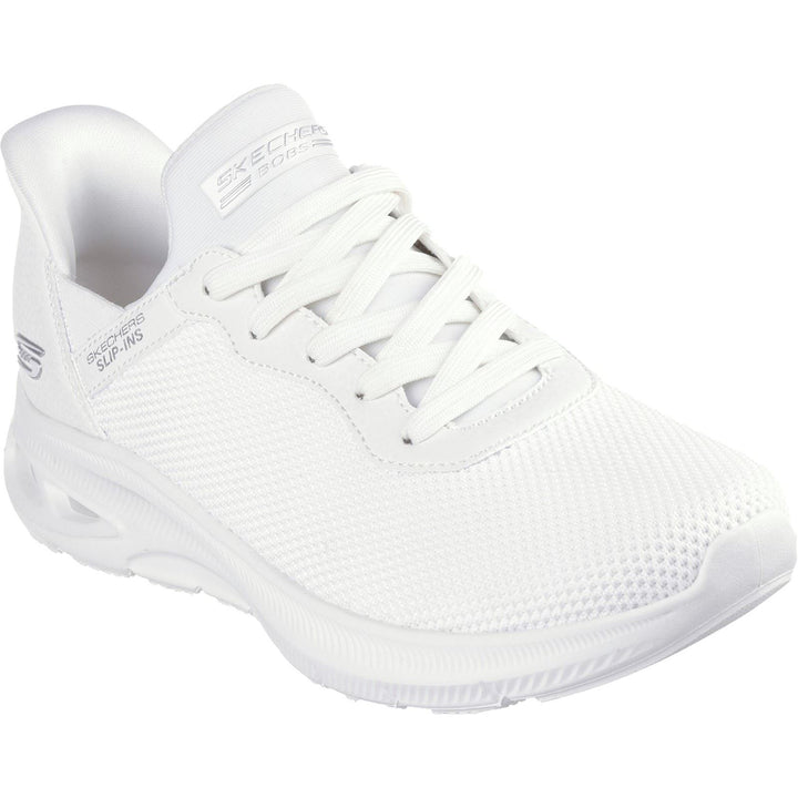 Women's Wide Fit Skechers 117509 Bobs Unity Trainers in Off White - Image 1