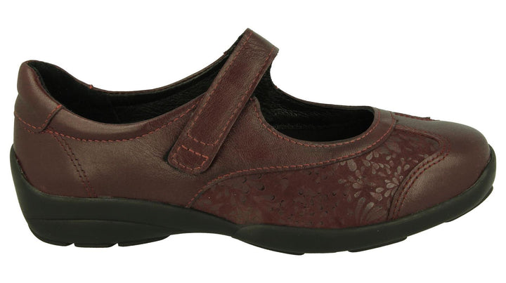 Womens Wide Fit DB Winnipeg Sandals in Black / Stretch - Image 1