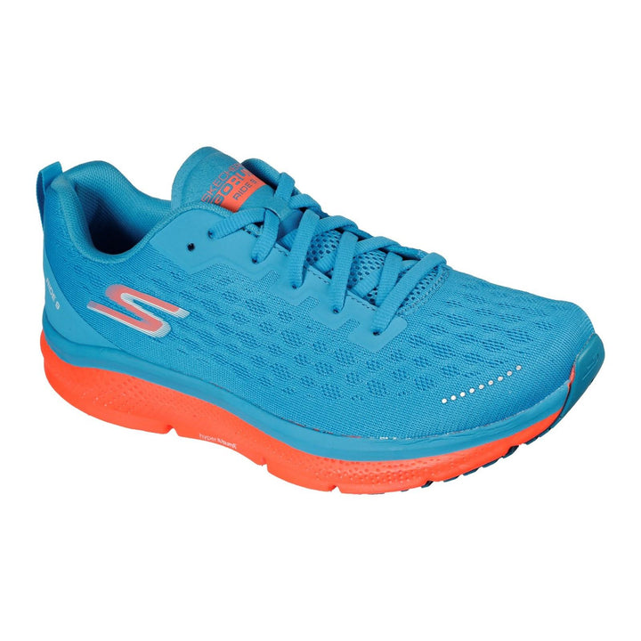 Men's Wide Fit Skechers 246005 Go Run Ride 9 Trainers in Black/White - Image 1