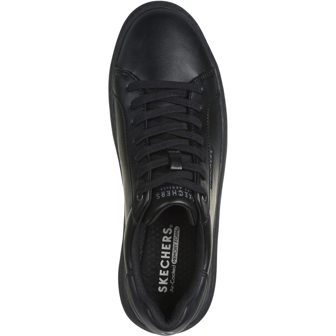 Women's Wide Fit Skechers 183175 Court Break Suit Sneakers in Black - Image 4