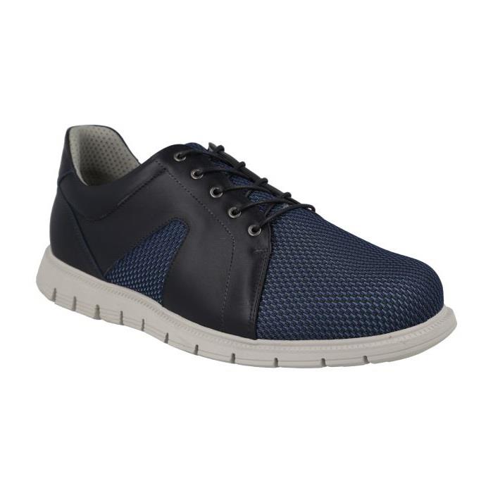 Men's Wide Fit DB Phil Shoes with Style in Black - Image 8
