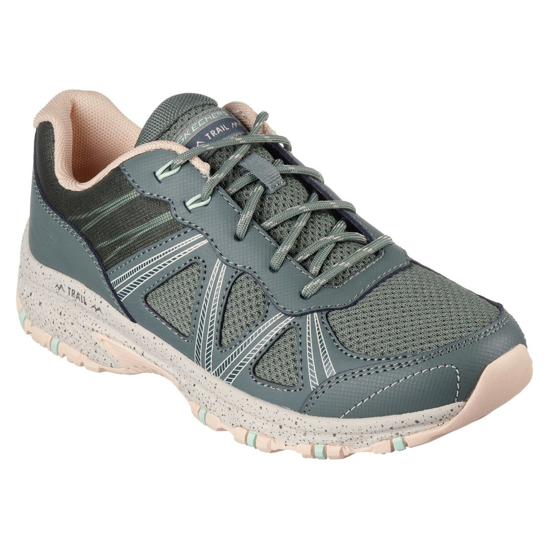 Women's Wide Fit Skechers 180018 Hillcrest Ridge Trainers in Olive - Image 3