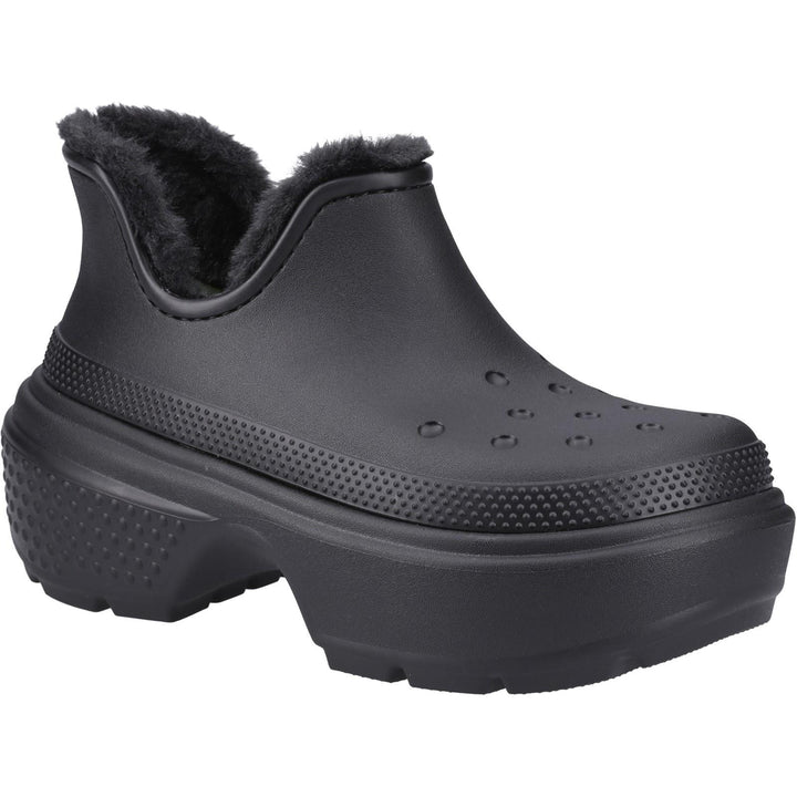 Women's Crocs 210673 Stomp Shorty Boots in Black - Image 1
