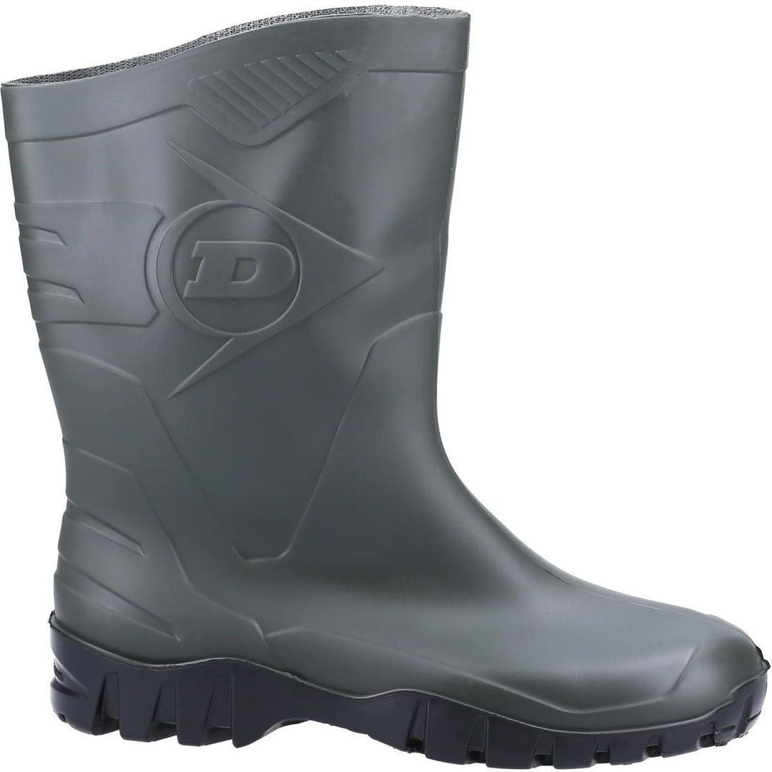 Men's Wide Fit Dunlop Dee Calf Length Wellington Boots W116A in Black - Image 8