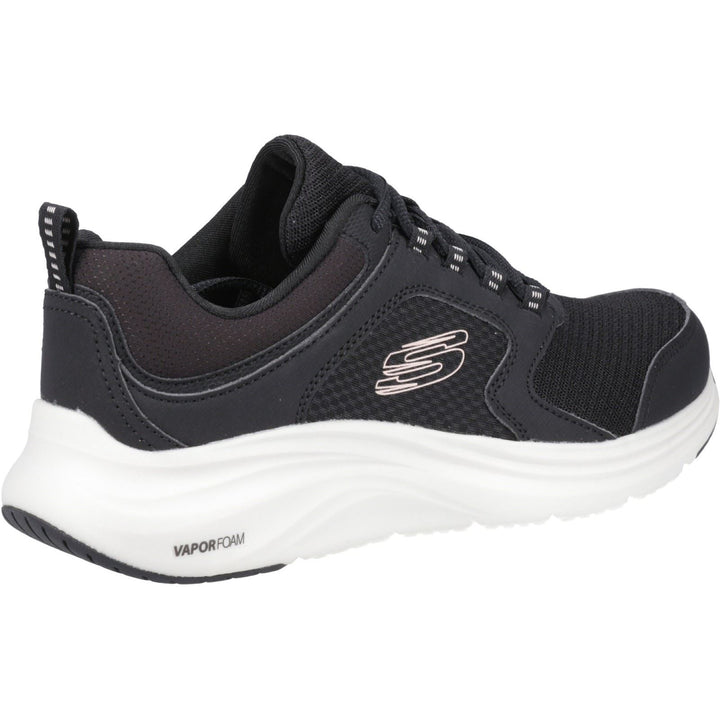 Women's Wide Fit Skechers 150023 Vapor Foam Trainers - Black/Pink in Black/Pink - Image 1