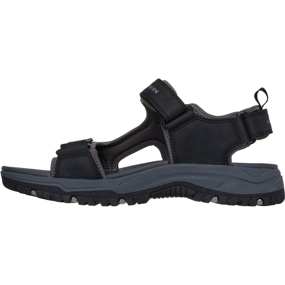 Men's Relaxed Fit Skechers 205139 Prewitt Rigdon Sandals in Black - Image 4
