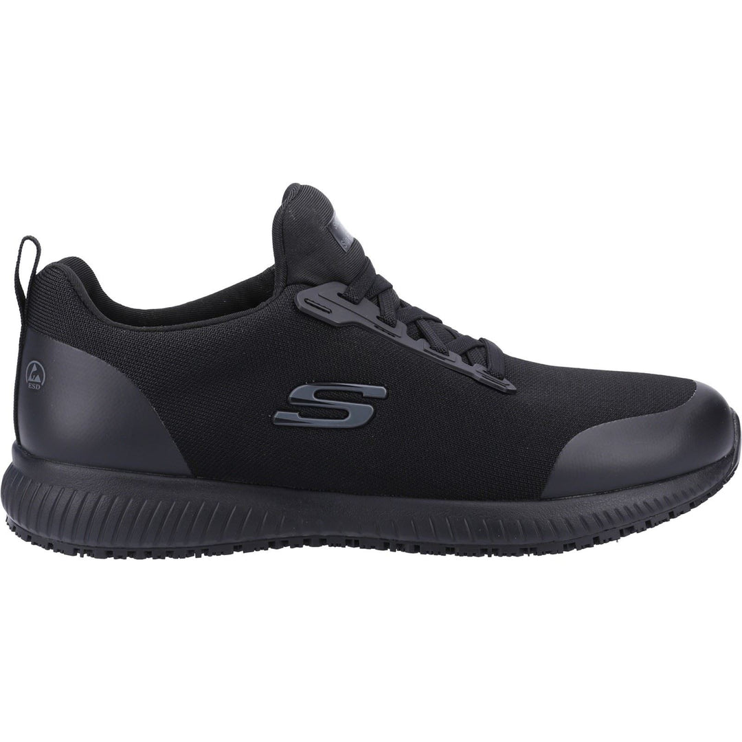 Men's Wide Fit Skechers 200051EC Squad SR Myton Occupational Trainers in Black - Image 2
