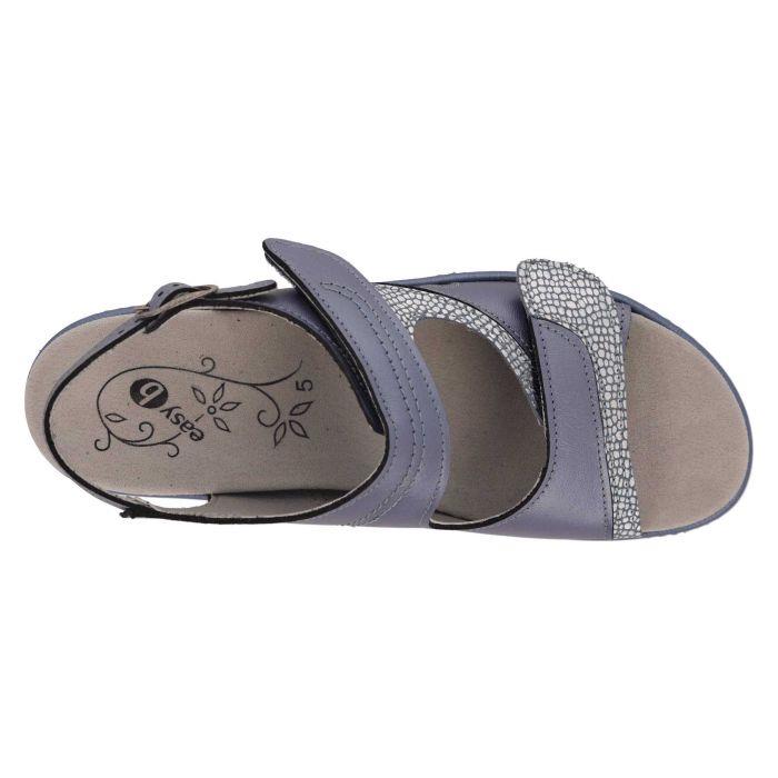 Women's Wide Fit DB Comfrey Sandals in Sky Blue Leather - Image 5