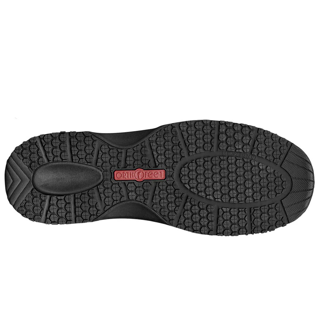 Women's Wide Fit Orthofeet 80016 Kita Hands-Free Trainers in Black - Image 6