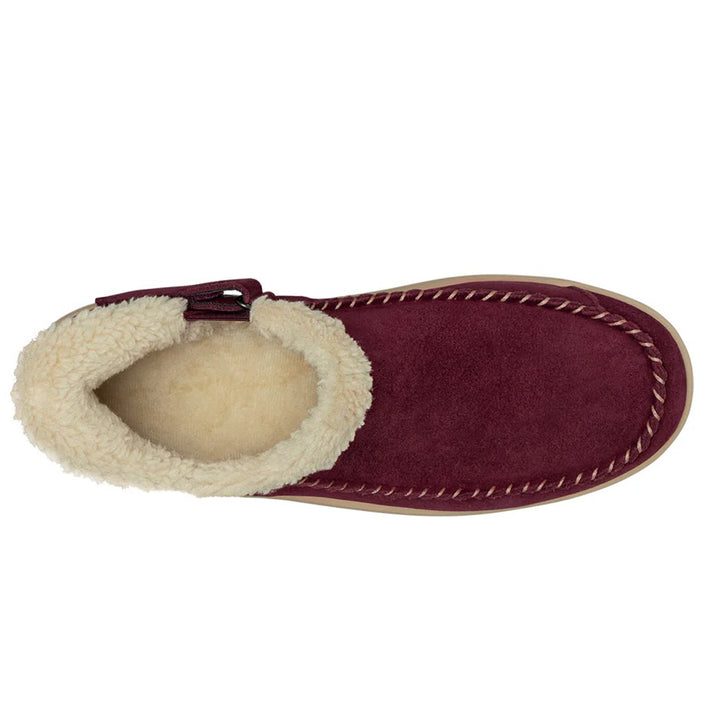 Women's Wide Fit Orthofeet 80042 Lorin Hands-free Shoes in Cherry - Image 1