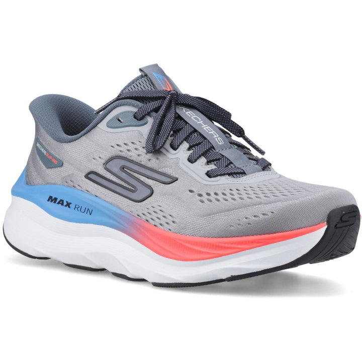 Men's Wide Fit Skechers 221000 Slip-ins Max Run Trainers in Grey/Multi - Image 1