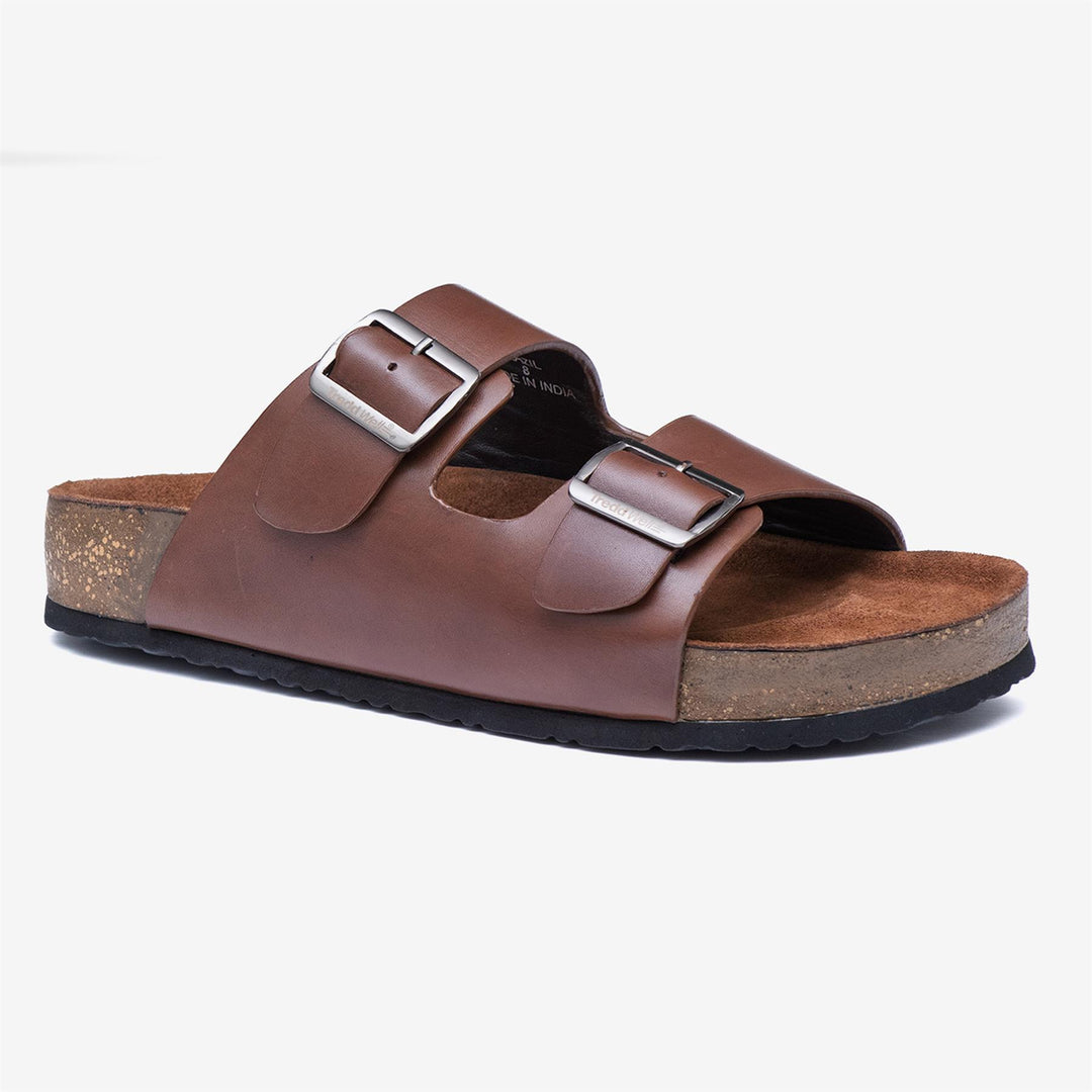 Men's Wide Fit Tredd Well Brazil Sandals in Black - Image 10