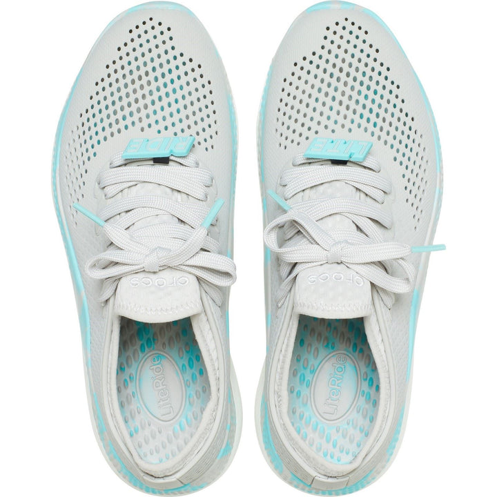 Women's Crocs 207632 Literide 360 Marbled Pacer Shoes in White/Multi - Image 1
