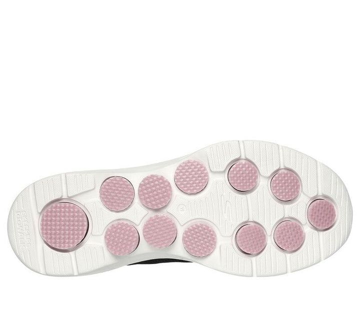Women's Wide Fit Skechers 125207 Go Walk 7 Clear Path Trainers in Black/Pink - Image 1