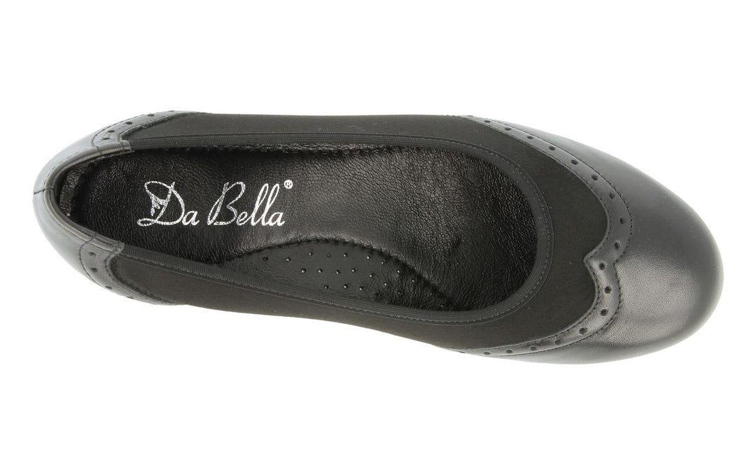 Womens Wide Fit DB Badminton Shoes in Black / Suedette Stretch - Image 5
