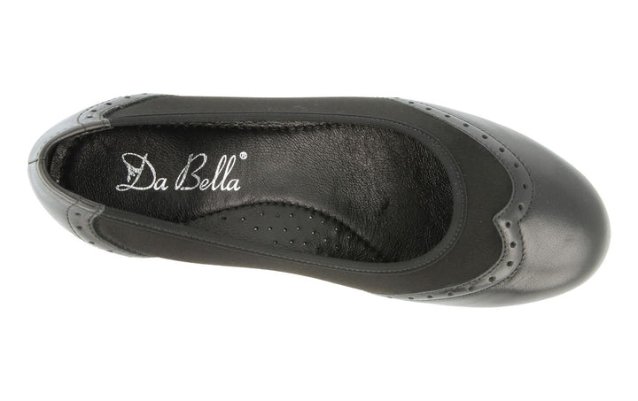 Womens Wide Fit DB Badminton Shoes in Black / Suedette Stretch - Image 1