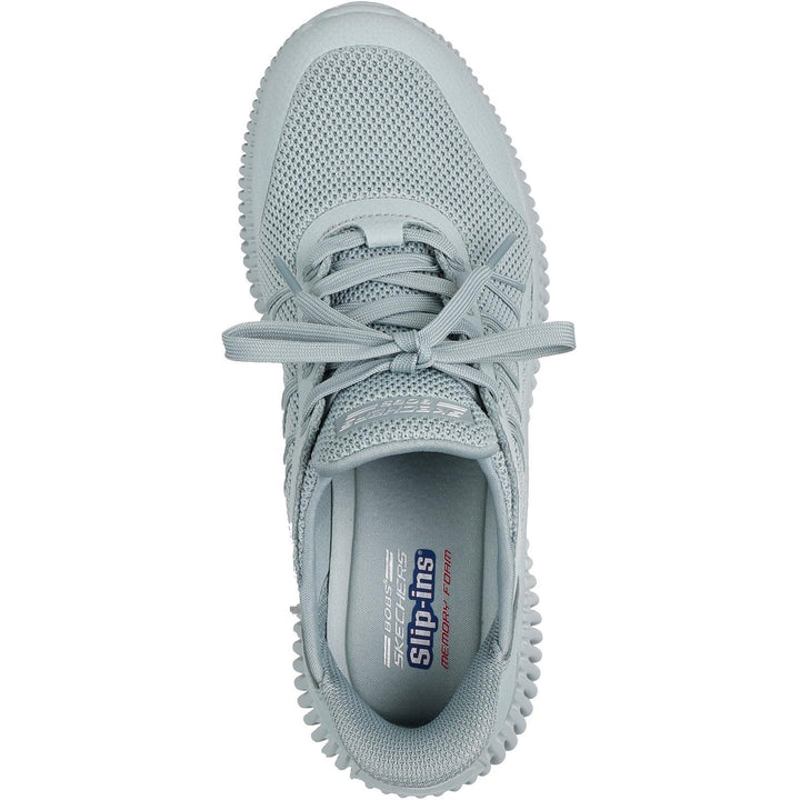 Women's Wide Fit Skechers 117413 Slip-ins Bobs Geo Lite Divine Pace Trainers in Sage - Image 1