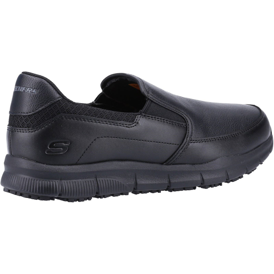 Men's Wide Fit Skechers Sk77236EC Nampa Annod Occupational Trainers in Black - Image 4