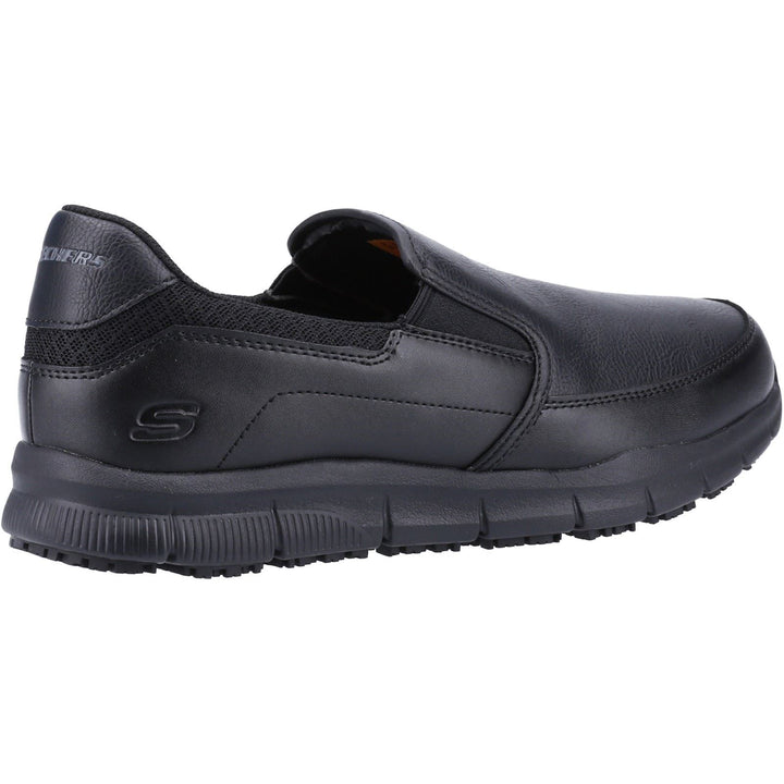 Men's Wide Fit Skechers Sk77236EC Nampa Annod Occupational Trainers in Black - Image 1