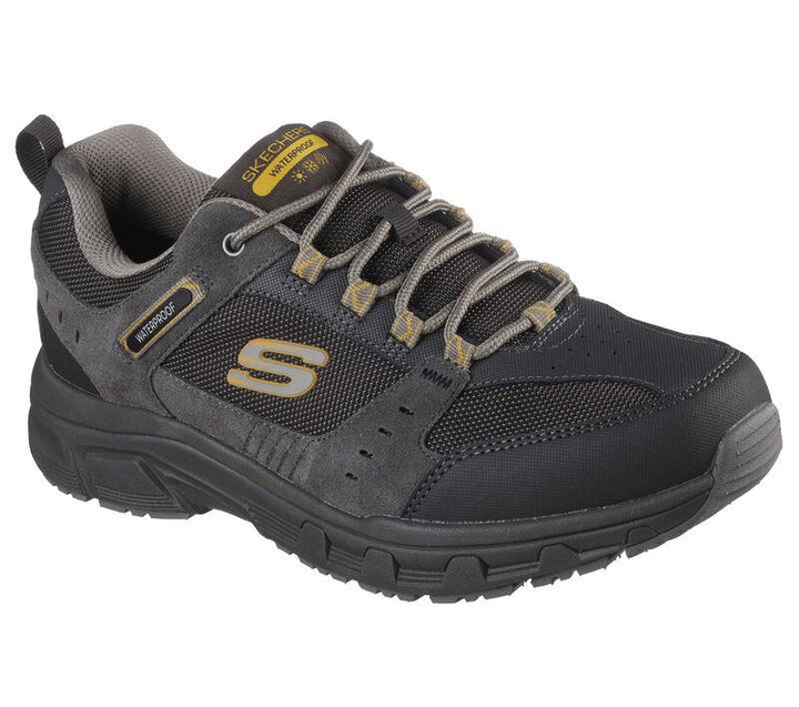 Men's Relaxed Fit Skechers 237386 Oak Canyon 100% Waterproof Trainers in Black - Image 1