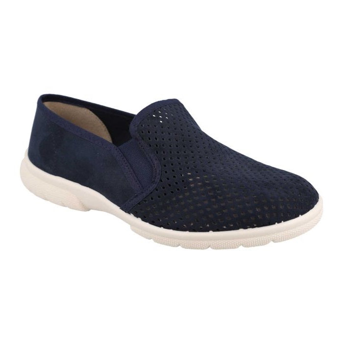Men's Wide Fit DB Randolf Shoes in Navy - Image 4