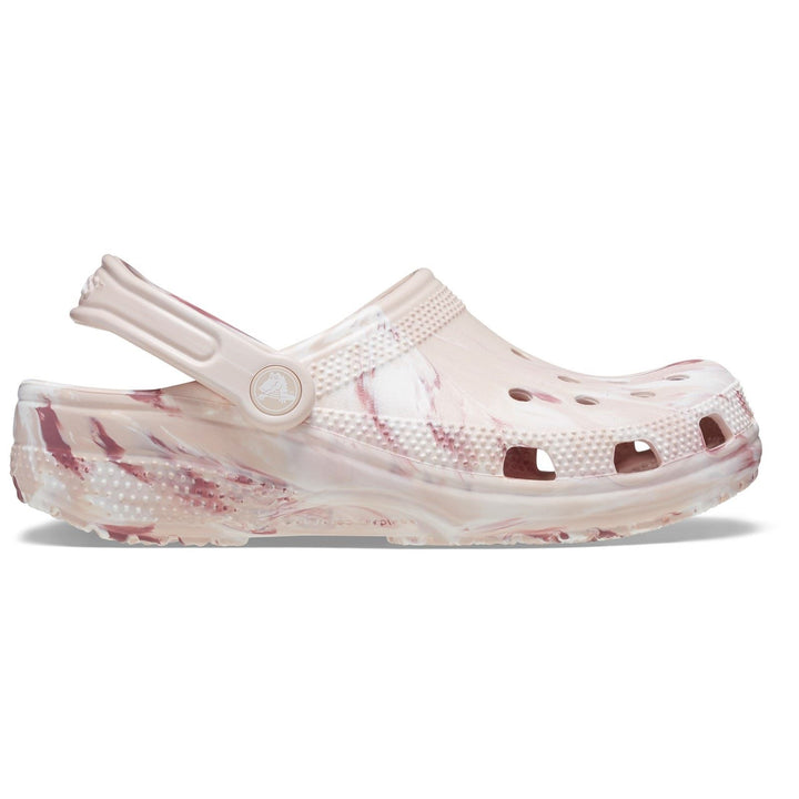 Women's Crocs 206867 Classic Marbled Clog Sandals in Bone/Multi - Image 1