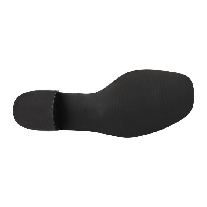 Women's Wide Fit DB Hyperion Heel Court Shoes in Black Leather - Image 13
