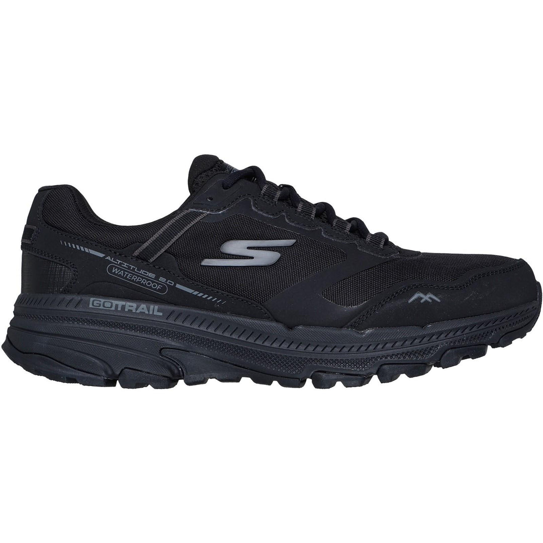 Men's Wide Fit Skechers Performance Go Run Trail Altitude 2.0 Trainers in Black - Image 2