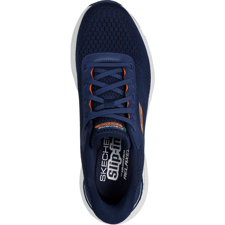 Men's Relaxed Fit Skechers 232846 Slip-ins Sport Edgeride Erlson Trainers in Navy/Orange - Image 1