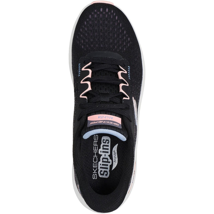 Women's Wide Fit Skechers 150333 Slip-ins Arch Fit 2.0 Fresh Space Trainers in Black/Multi - Image 1