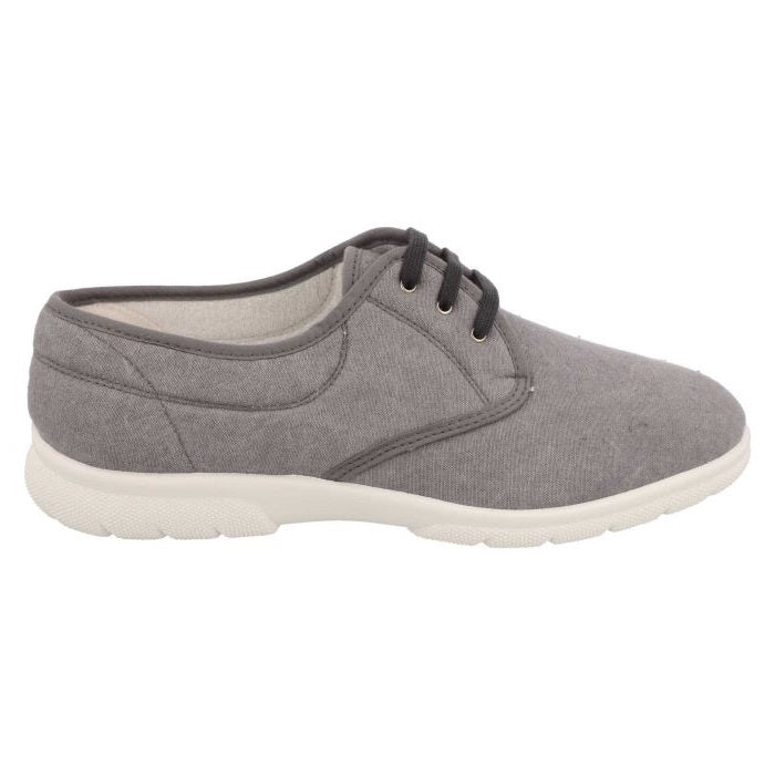 Mens Extra Wide Fit DB Troon Canvas in Denim Blue - Image 8