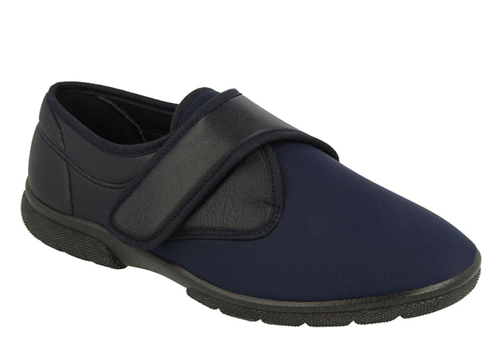 Mens Wide Fit DB Carlton Shoes in Black - Image 1