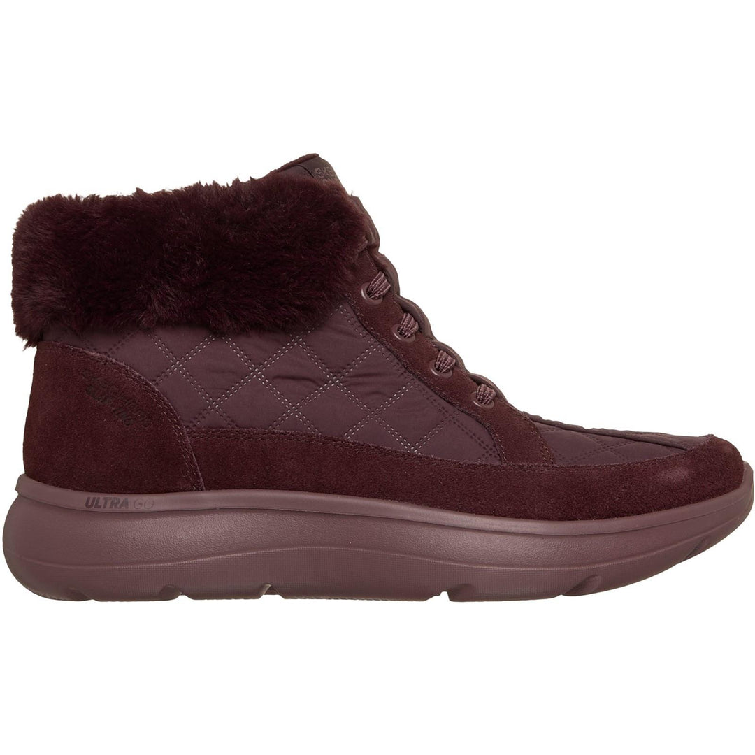 Women's Wide Fit Skechers 144841 On The Go Encore Boots in Burgundy - Image 2