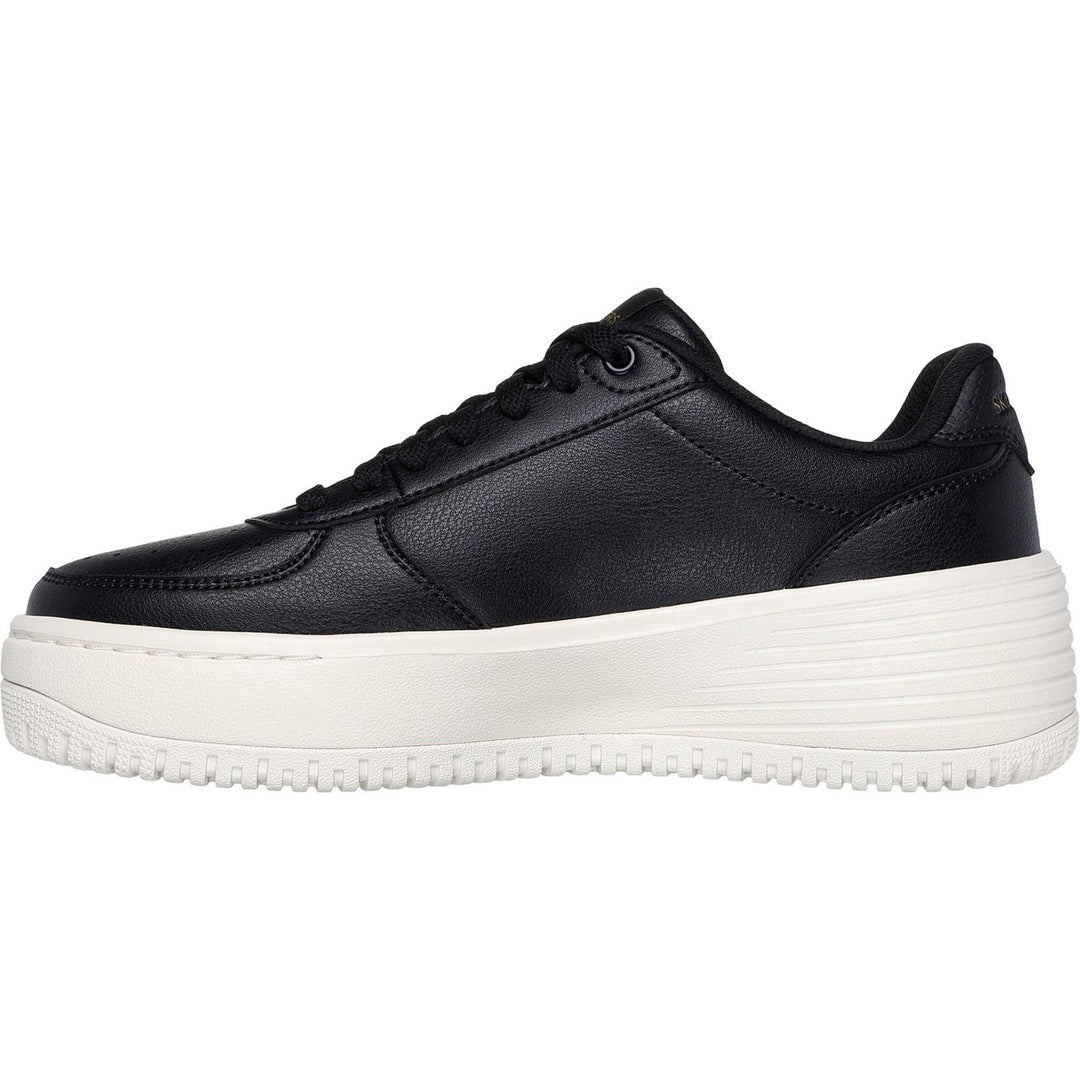 Women's Wide Fit Skechers 185110 Court Classics Grand 92 Be Lifted Trainers in Black - Image 4