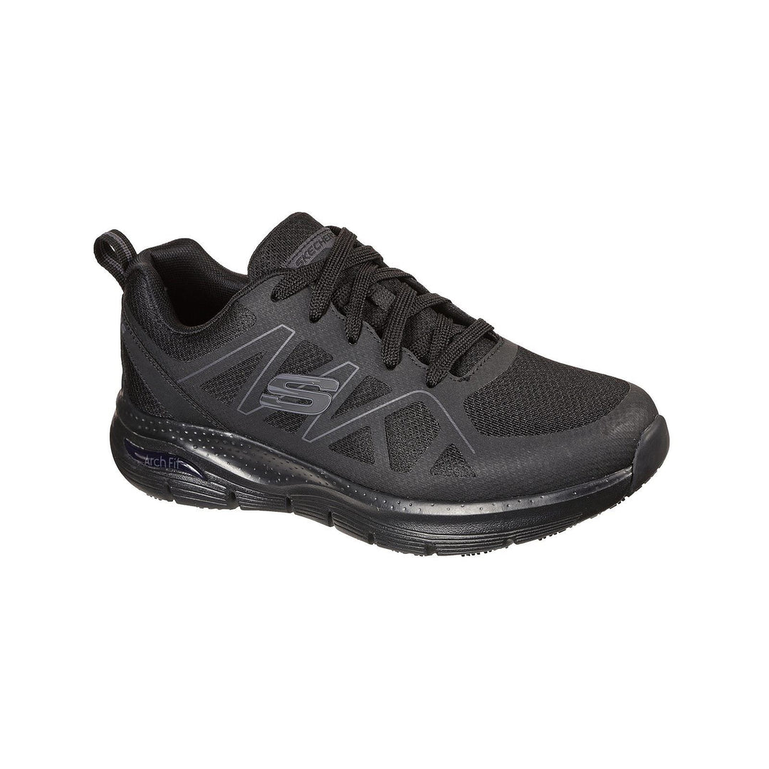 Men's Wide Fit Skechers 200025EC Arch Fit SR Axtell Trainers in Black - Image 3