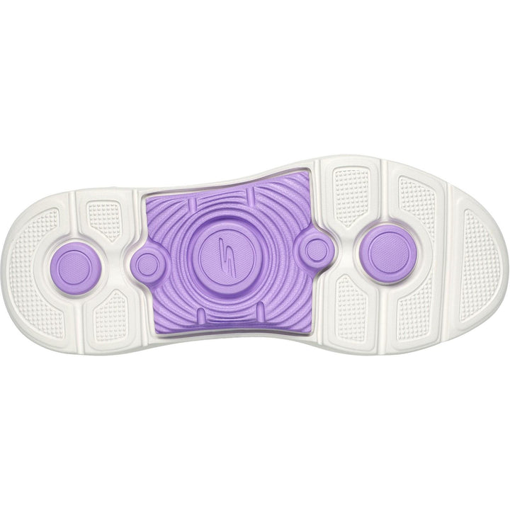 Women's Wide Fit Skechers 125311 Go Walk Arch Fit 2.0 Vivid Trainers in Grey/Lavender - Image 1