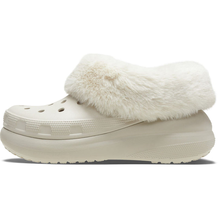Women's Crocs 208446 Furever Crush Clog in Bone - Image 1