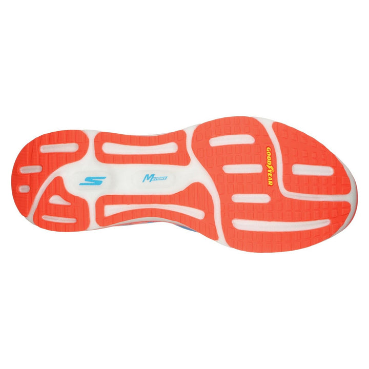 Men's Wide Fit Skechers Go Run Razor Excess Sports Trainers in Blue/Coral - Image 1