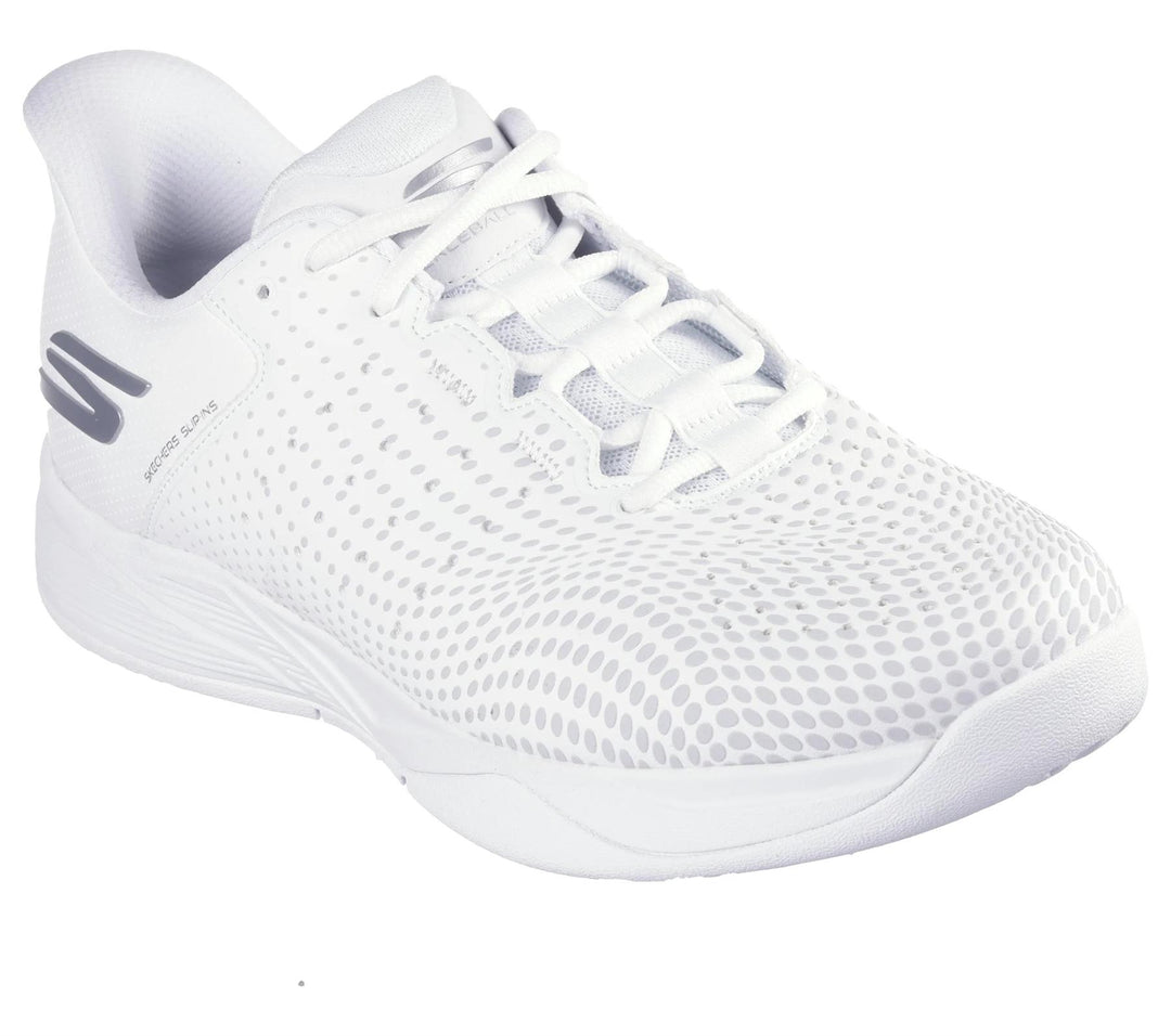 Men's Relaxed Fit Skechers 246101C Slip-ins Viper Court Vegan Reload Trainers in Grey/Charcoal - Image 7