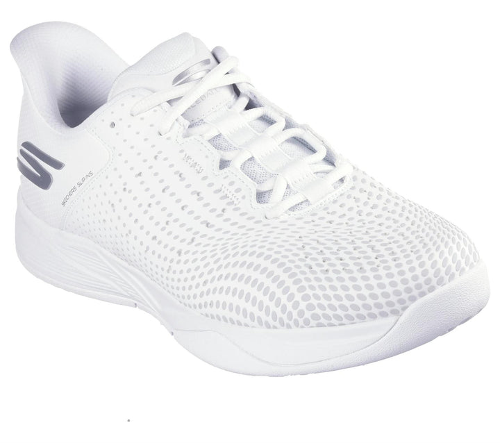 Men's Relaxed Fit Skechers 246101C Slip-ins Viper Court Vegan Reload Trainers in Grey/Charcoal - Image 1