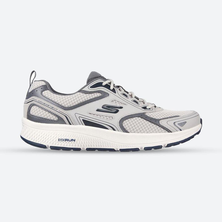 Men's Wide Fit Skechers 220034 Go Run Consistent Wide Trainers in Grey/Navy - Image 1
