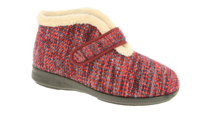 Womens Wide Fit DB Duck Boots in Navy / Purple - Image 1
