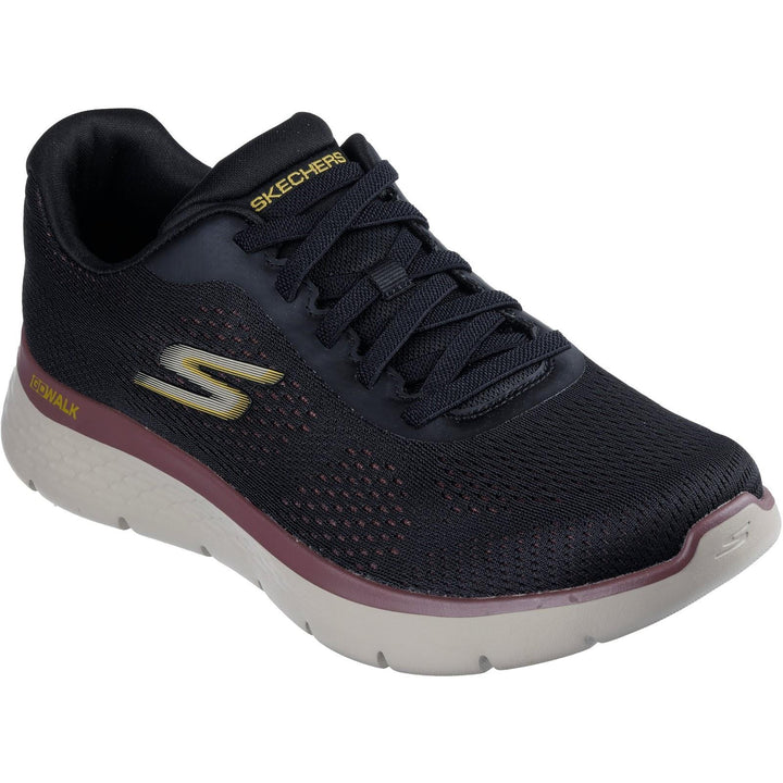 Men's Wide Fit Skechers 216479 Go Walk Flex Brennen Trainers in Black/Multi - Image 1